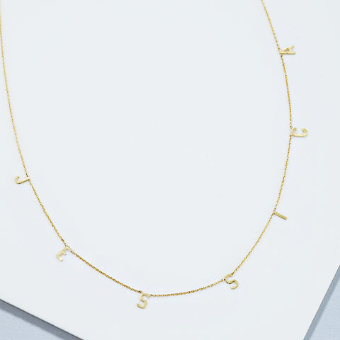 The Letter Name Chain Necklace