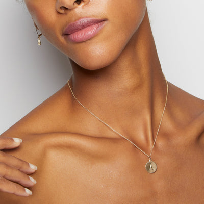 "A" Alphabet Charm 14k Yellow Gold Jewelry For Initial Necklace And Letter Necklace From Helen Ficalora Every Letter And Initial Available