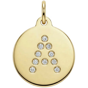 "A" Alphabet Charm Pavé Diamonds