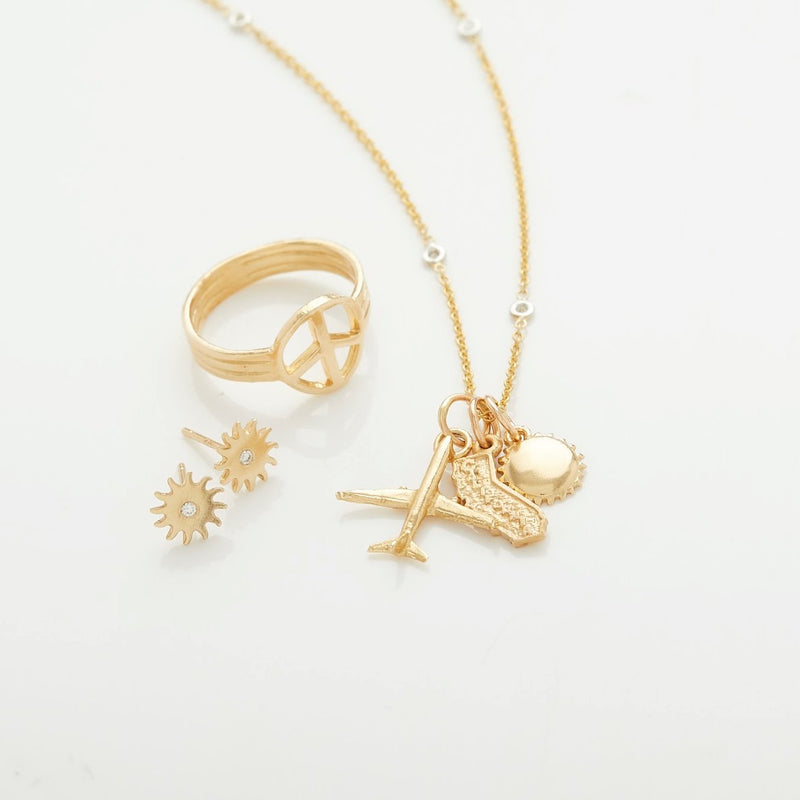 Airplane Mini Charm Jewelry Helen Ficalora 14k Yellow Gold For Necklaces And Bracelets