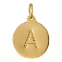 Letter Charm - Initial Necklace Pendant - Monogram Gold Charm Bracelet ...