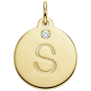 "S" Alphabet Charm With Diamond