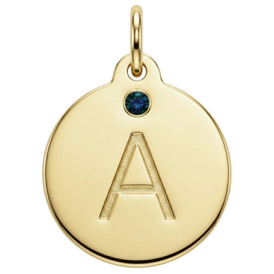 Alphabet Charm with Alexandrite