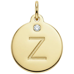 "Z" Alphabet Charm With Diamond