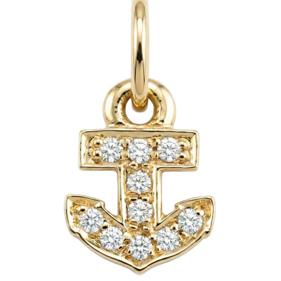 Anchor Mini Charm Pave Diamonds