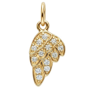 Angel Wing Mini Charm Pavé Diamonds