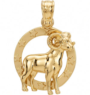 Large Aries Zodiac Charm