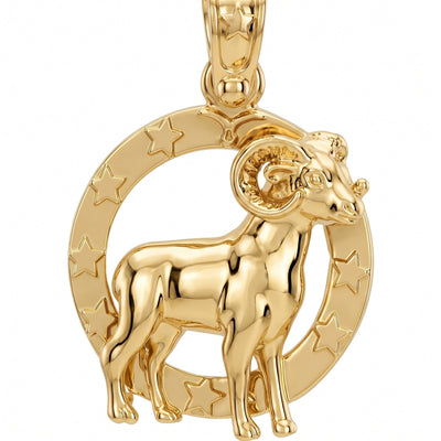 Large Aries Zodiac Charm