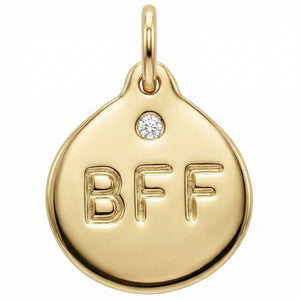 BFF Disk Charm With Diamond