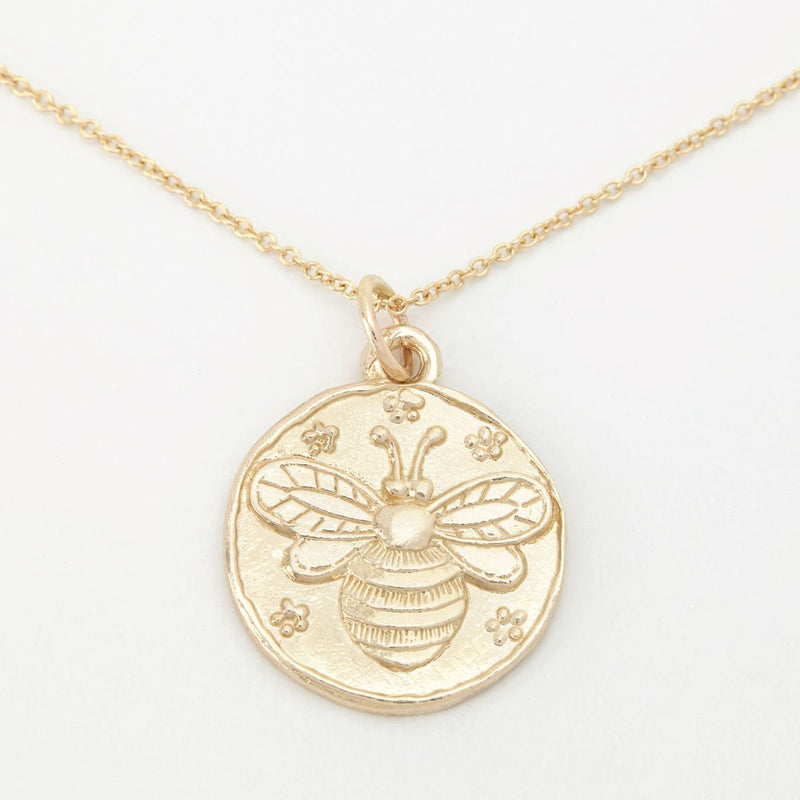 Bee Coin Charm Jewelry Helen Ficalora 14k Yellow Gold