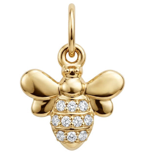 Bee Mini Charm Pavé Diamonds