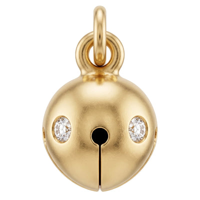 Bell Mini Charm With Pave Diamonds