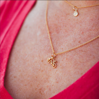 Bicycle Mini Charm Jewelry Helen Ficalora 14k Yellow Gold