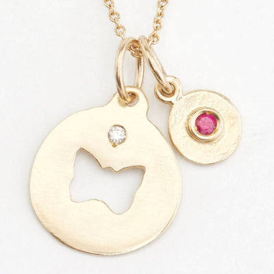 Butterfly Charm With Diamond Jewelry Helen Ficalora 14k Yellow Gold