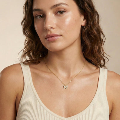 Butterfly Mini Charm Pavé Diamonds