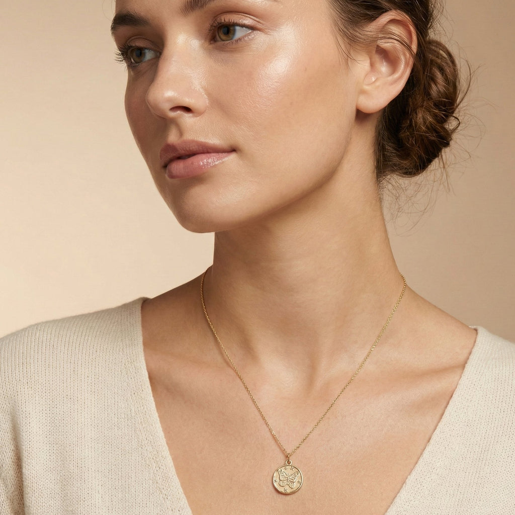 Butterfly Coin Charm