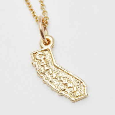 Helen Ficalora 14k Gold California State Charm For Bracelets & Necklaces