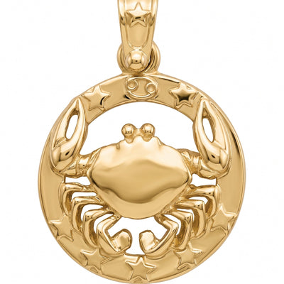 Large Cancer Zodiac Charm