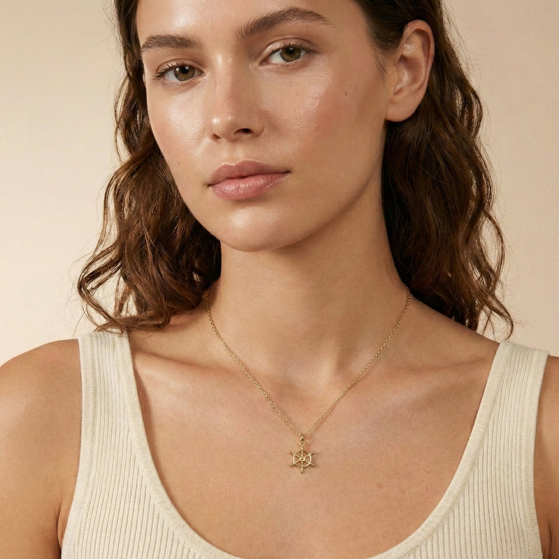 Captains Wheel Mini Charm