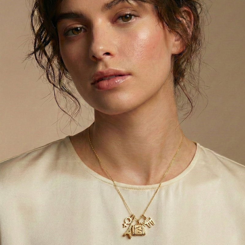 Chai Outline Mini Charm