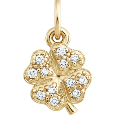 Clover Mini Charm Pave Diamonds