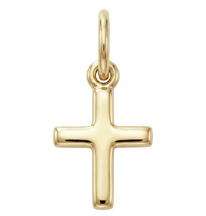 14k Gold Cross Charm