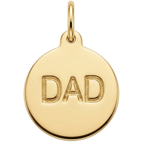 Solid 14k Gold Father's Day Jewelry &amp; Charms to Honor Dad