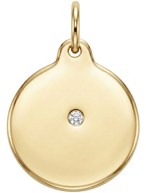 Disk Charm With Diamond
