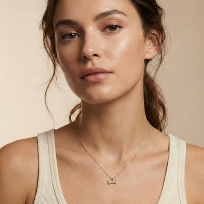 Dog Bone Mini Charm Pavé Diamonds