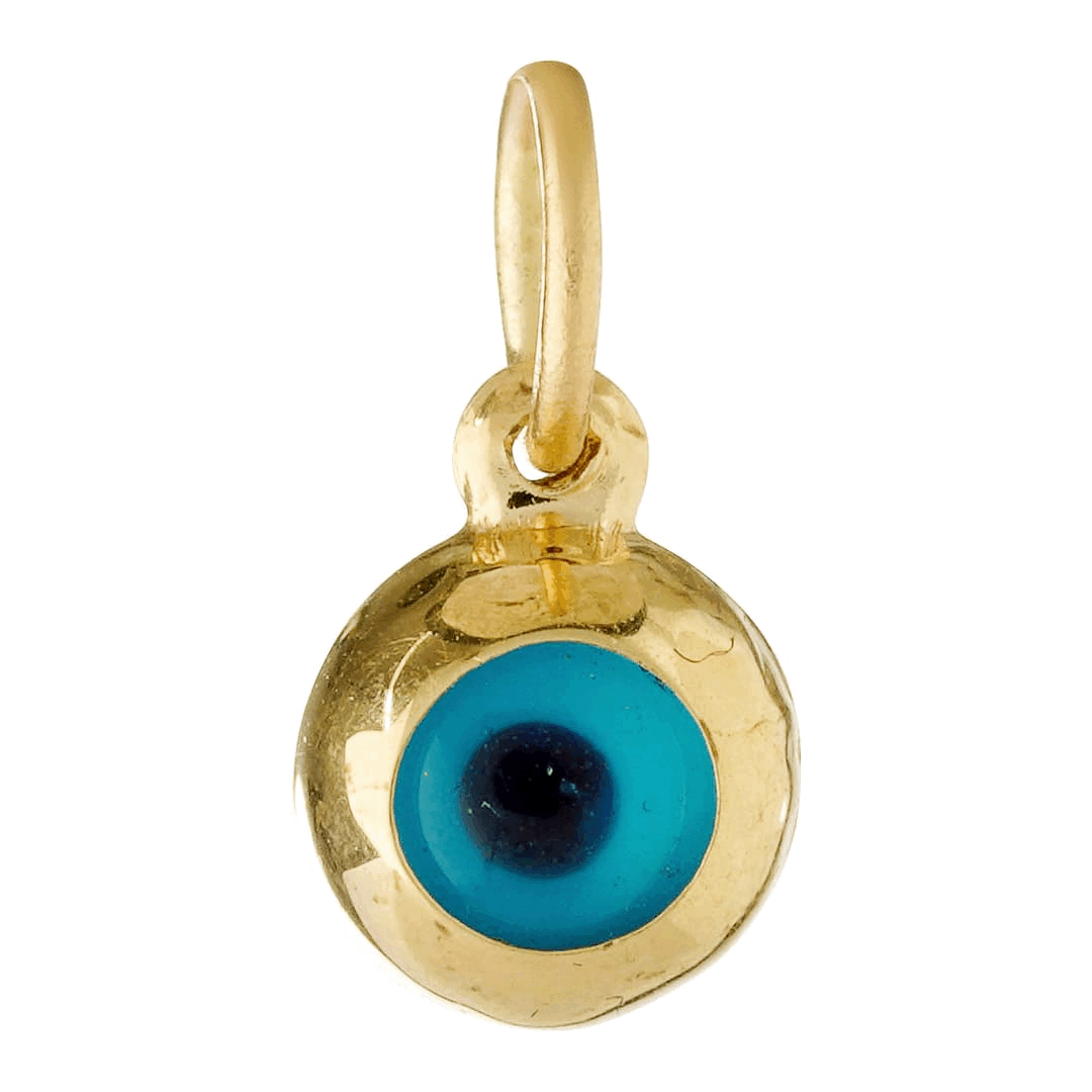 Evil Eye Pendant Gold Evil Eye Charm Nazar Lucky Eye Necklace