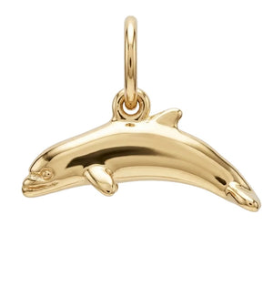 Flat Dolphin Mini Charm