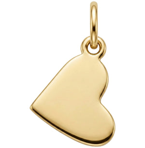 Flat Heart Mini Charm