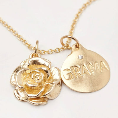 Helen Ficalora 14k Gold Grandma Charm for Necklaces & Bracelets