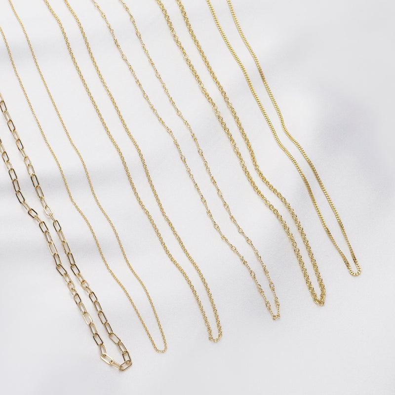 Helen Ficalora 14k Yellow Gold Oval Link Paperclip Chain Necklace