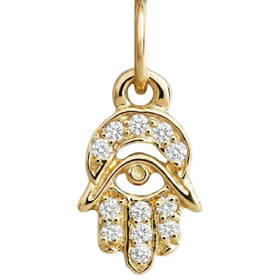 Hamsa Mini Charm Pavé Diamonds