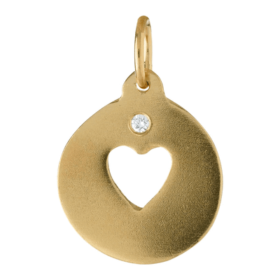 Heart Cutout Charm Jewelry Helen Ficalora 14k Yellow Gold