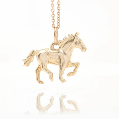 Horse Mini Charm Jewelry Helen Ficalora 14k Yellow Gold