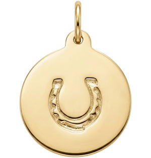 Horseshoe Disk Charm