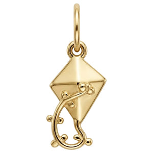 14k Gold Kite Charm