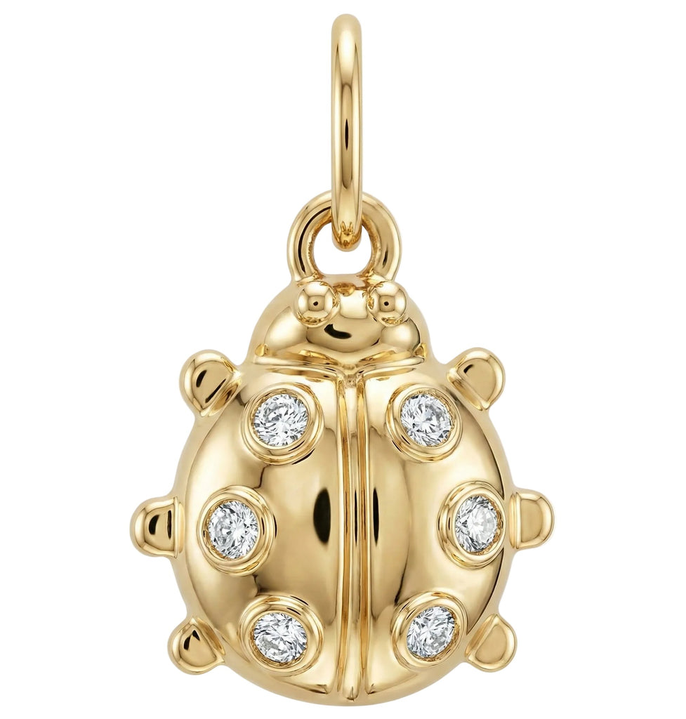 Ladybug Mini Charm Pavé Diamonds