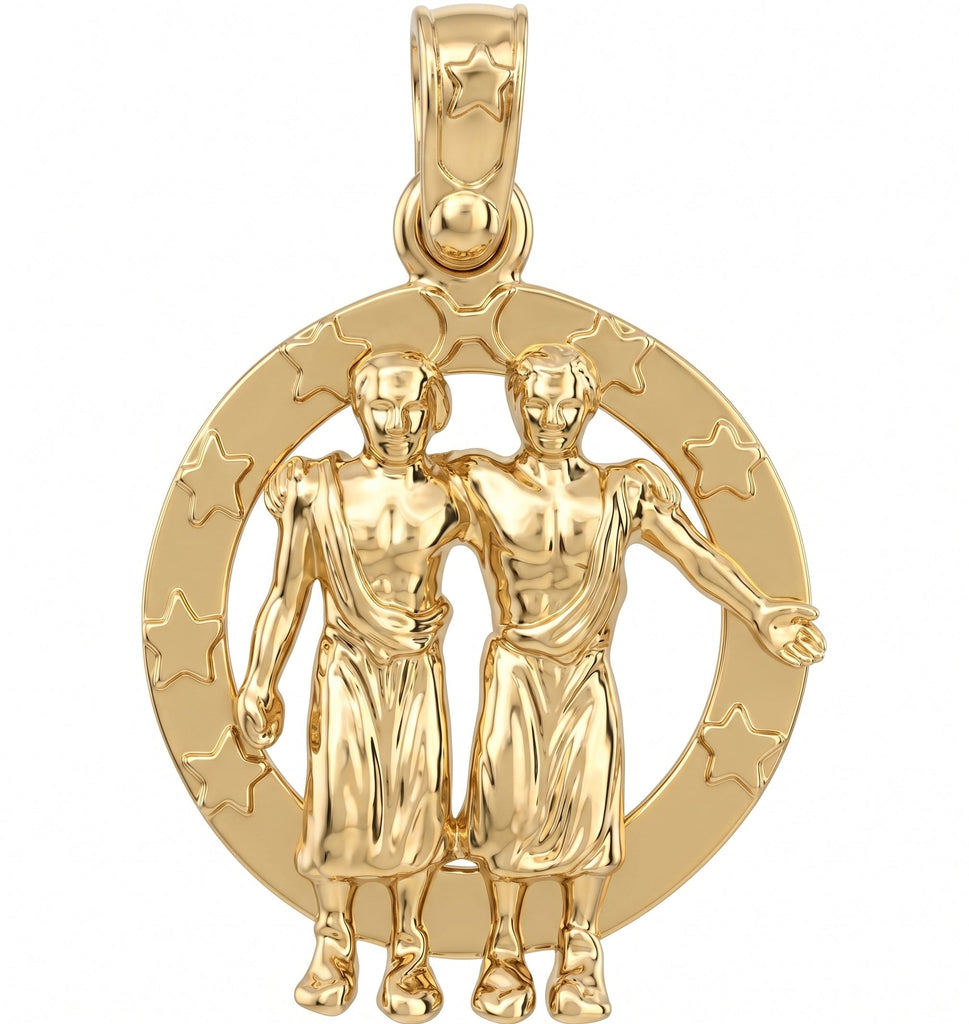 Large Gemini Zodiac Charm