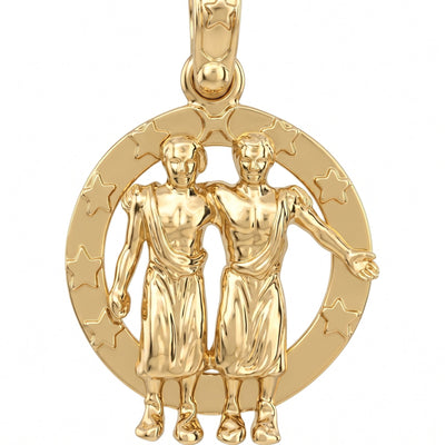 Large Gemini Zodiac Charm