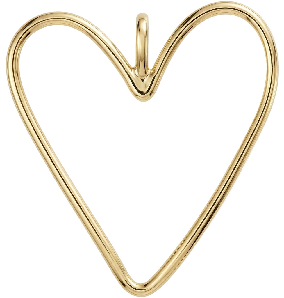Large Wire Heart Charm