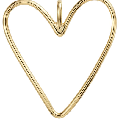 Large Wire Heart Charm