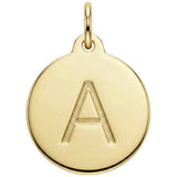 "A" Alphabet Charm