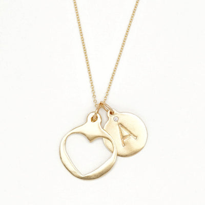 Medium Heart Cutout Charm Jewelry Helen Ficalora 14k Yellow Gold