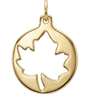 Medium Maple Leaf Cutout Charm