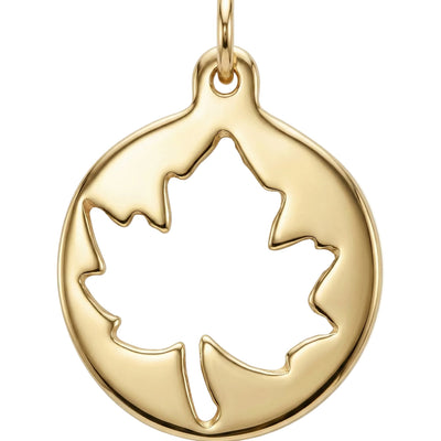 Medium Maple Leaf Cutout Charm