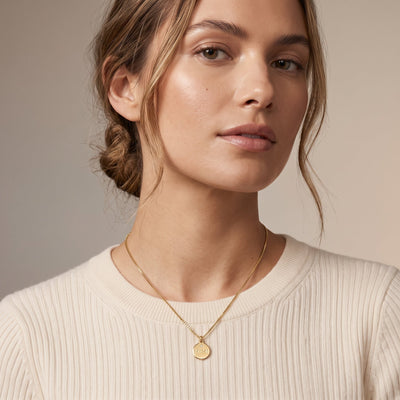 Mimi Disk Charm With Diamond