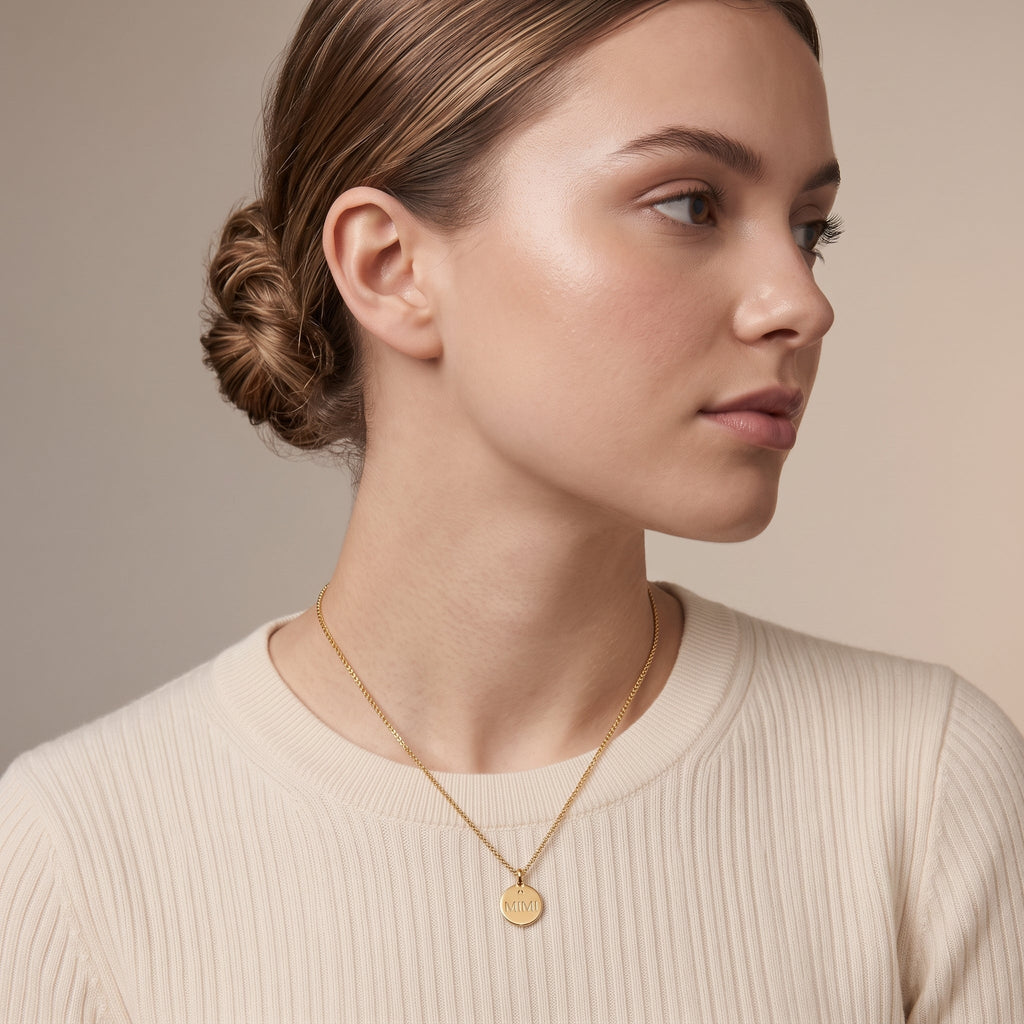 Mimi Disk Charm With Diamond